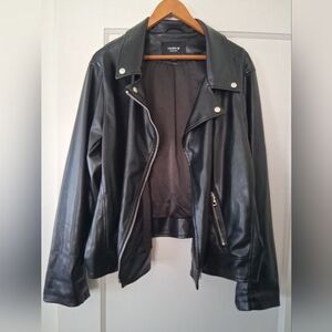 Torrid Black Faux Leather Moto Jacket | Plus Size | Classic Biker Style